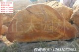 2.95米臥石園林景觀(guān)石黃蠟石迎賓石刻字石