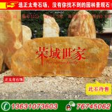  3.5米寬臥石景觀(guān)黃蠟石 刻字招牌石 編號5221
