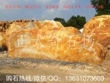  6米寬臥石大型黃蠟石小區廣場(chǎng)題名石編號2113