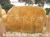  3米寬臥石景觀(guān)黃蠟石 刻字招牌石 編號2744