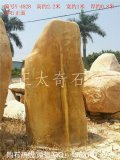  2.2米立石刻字黃蠟石 景觀(guān)石 園林石 編號Y-4828