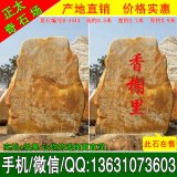  3.5米高立石 廣東景觀(guān)黃蠟石 編號B-4543