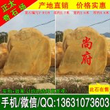  2.7米高立石產(chǎn)地直銷(xiāo)景觀(guān)黃蠟石 編號Y-0419