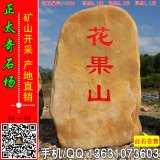 3.1米高立石中小刻字黃蠟石 廣場(chǎng)題名路牌石 編號