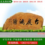 5米寬廣東黃蠟石 公園廣場(chǎng)刻字石 編號A6-1324