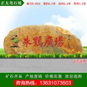 6.3米廣東園林黃蠟石 景觀(guān)刻字石 編號R-4516