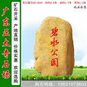  2.6米高景觀(guān)黃蠟石 公園景區風(fēng)景石 編號A9-2240