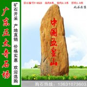 6米高廣東黃蠟石 風(fēng)景區招牌標志石 編號Y-0623