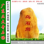 2米高產(chǎn)地黃蠟石 鄉村路口標志石 編號L-4711