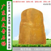 3.9米高黃蠟石 各種規格刻字石 編號A5-3008