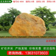 3.8米廣東黃蠟石 景觀(guān)刻字迎賓石 編號A2-4644
