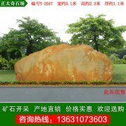  5.1米寬園林黃蠟石 刻字景觀(guān)石 編號Y-2547