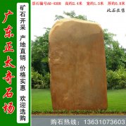  2.4米高園林黃蠟石 公園景區刻字石 編號A6-4308