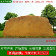  6.1米大型黃蠟石 校園刻字門(mén)面石 編號M-2809