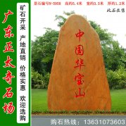  5.4米高廣東黃蠟石景觀(guān)石公園文化石編號N-5958