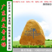 1.7米廣場(chǎng)刻字大廈公園天然黃蠟石 編號L-3125