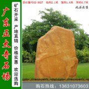  2.1米高廣東黃蠟石 景區路標石 編號A2-3027