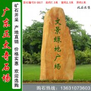 7.3米高廣東黃蠟石公園景區招牌石 編號X-3817
