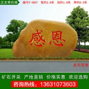 2.9米寬黃蠟石 社區校園文化石刻字石編號W-5857