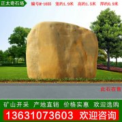 1.9米寬黃蠟石 社區文化石 刻字石 編號M-1655