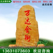 5米高廣東黃蠟石 天然景觀(guān)石招牌石 編號0516