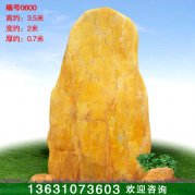 3.5米高批發(fā)廣東黃蠟石 園林景觀(guān)石 編號0600